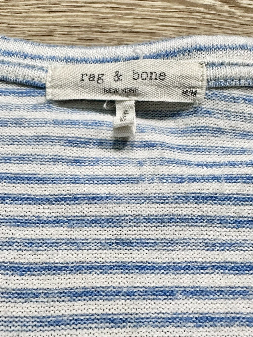 Rag & Bone Knit Striped Long Sleeve Shirt